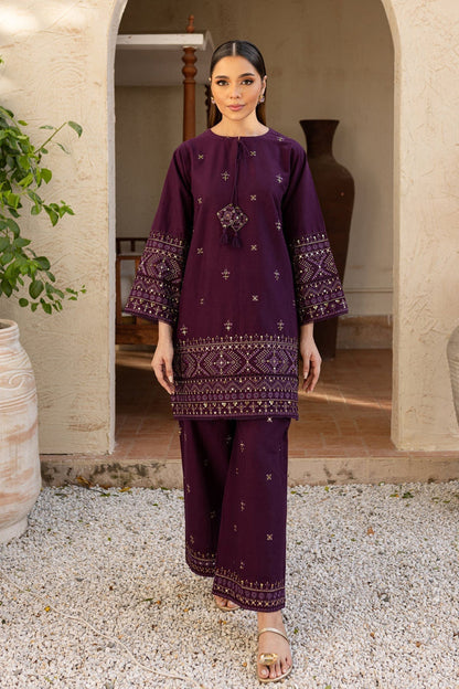 2PC Embroidered Lawn