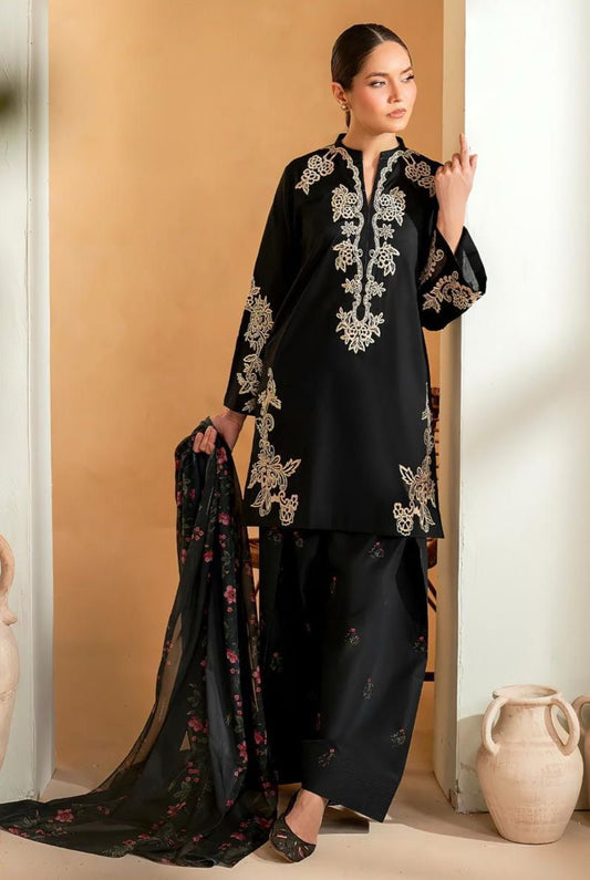 Iznik Luxury Embroidered Lawn Suit with Chiffon Dupatta | 770