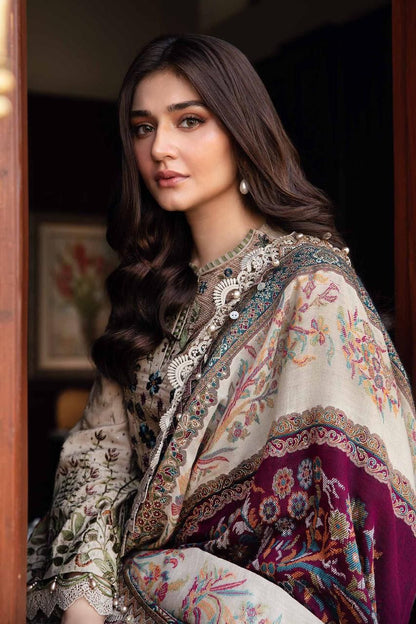 🔥 Maria B. M-Print 2025 Hit Design! (MBL-D-11) Embroidered Lawn with Cutwork Chiffon Dupatt