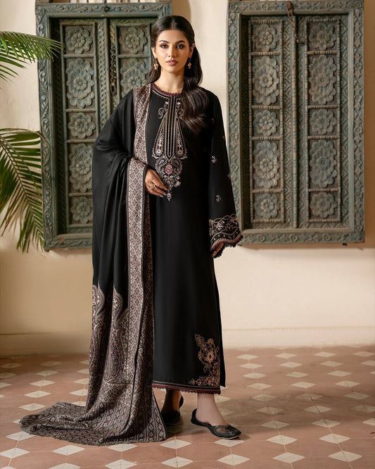 IZEL Luxury Lawn Edition ✨ | D-1006 Embroidered 3PC with Swiss Voil Dupatta