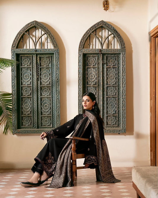 IZEL Luxury Lawn Edition ✨ | D-1006 Embroidered 3PC with Swiss Voil Dupatta