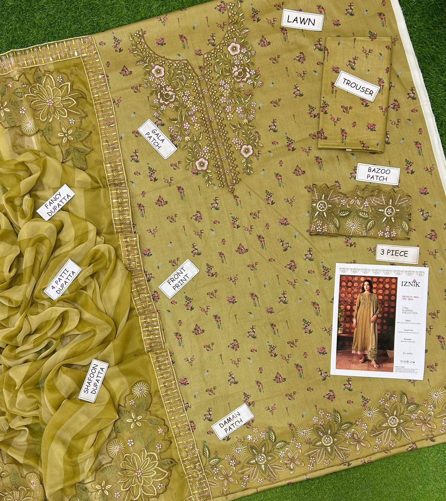 Iznik Most Demanding Edition '26 – 3PC Digital Printed Lawn & Chiffon (Unstitched)