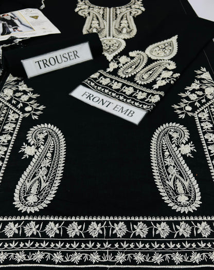 D#1132 | Premium Air-Jet Lawn 3PC Embroidered